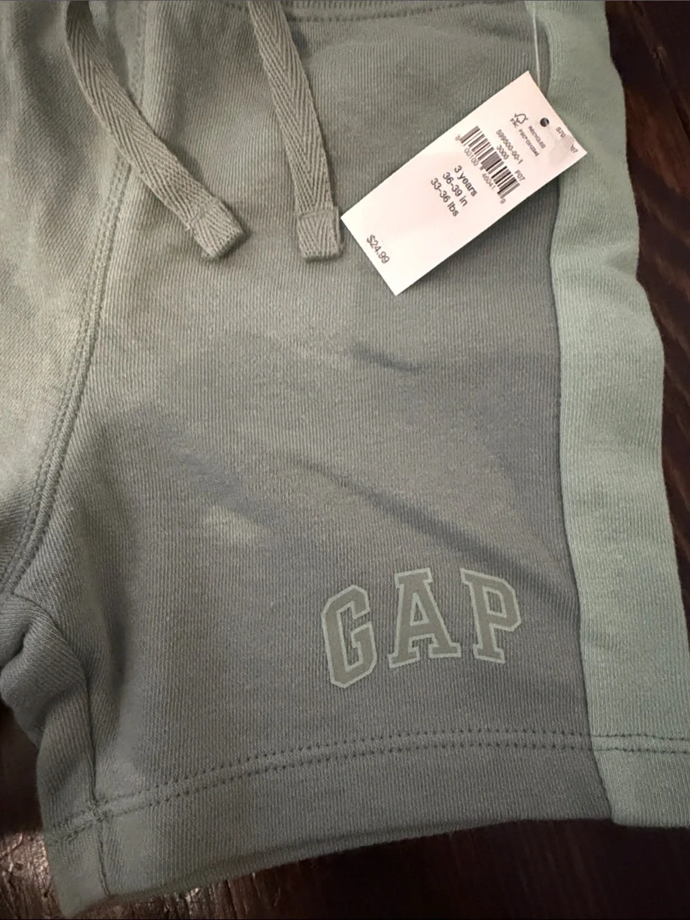 GAP Kids Light Sage Green Pull-On Athletic Shorts (#2)